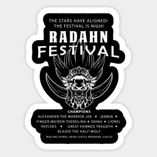 Radahn Festival Sticker